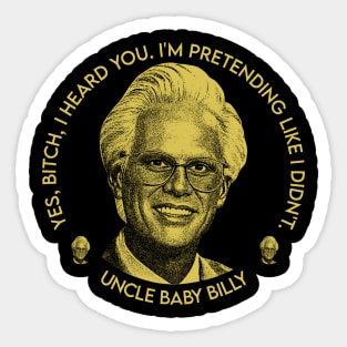 YELLOW UNCLE BABY Sticker